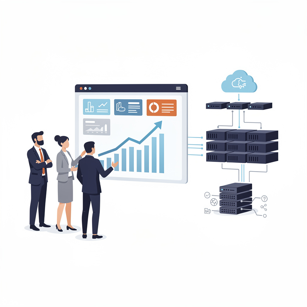 Ilustración de consultoría orientada al negocio